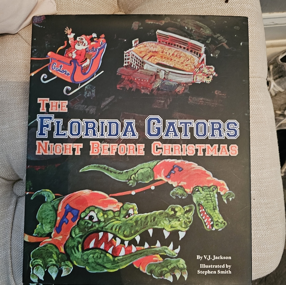 FLORIDA GATORS NIGHT BEFORE XMAS BOOK! HARDCOVER! LIKE NEW!